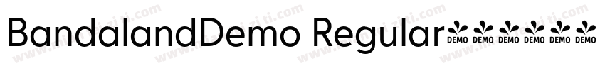 BandalandDemo Regular字体转换